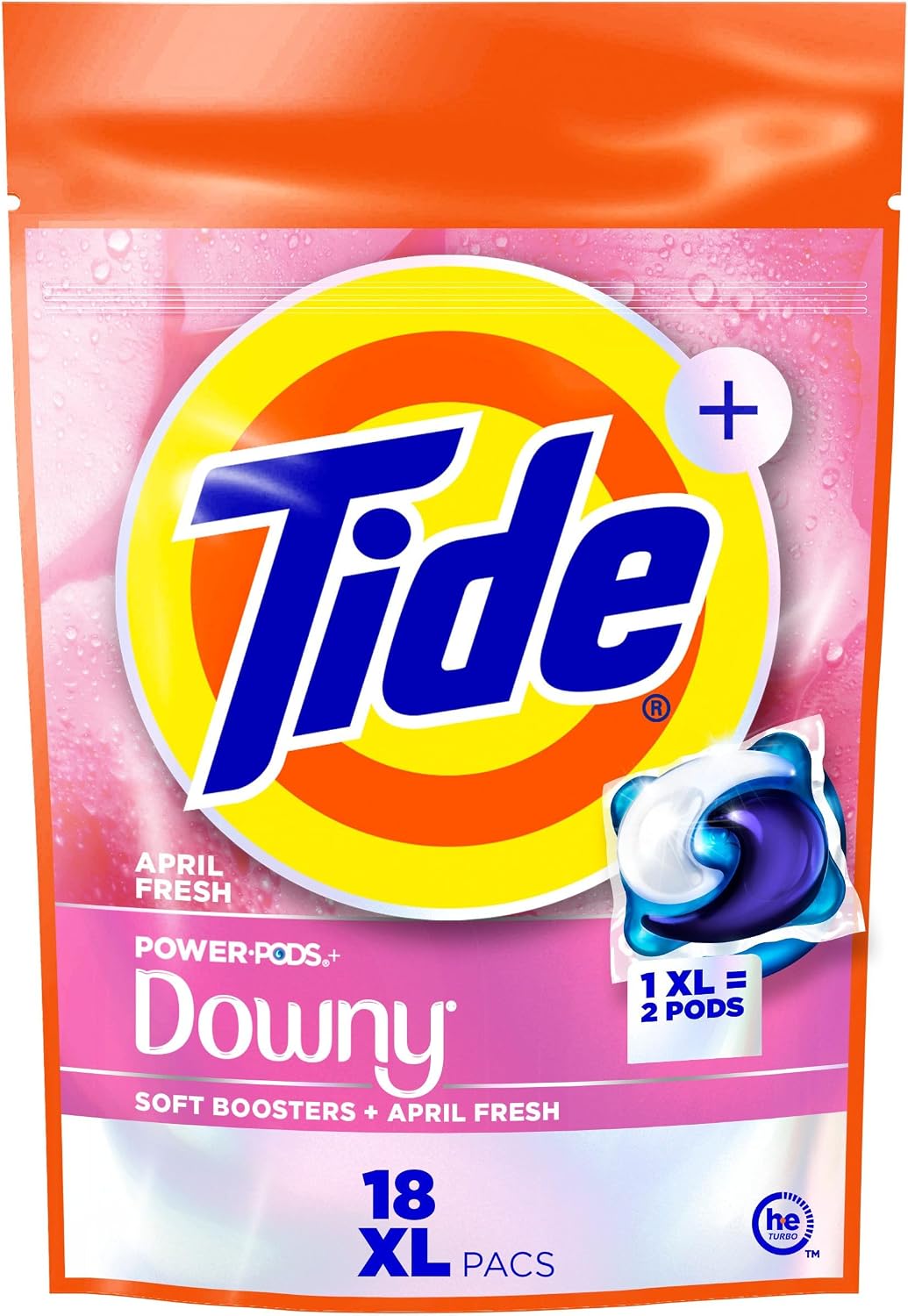 Tide Power PODs + Downy Laundry Detergent Pods, 18 Count