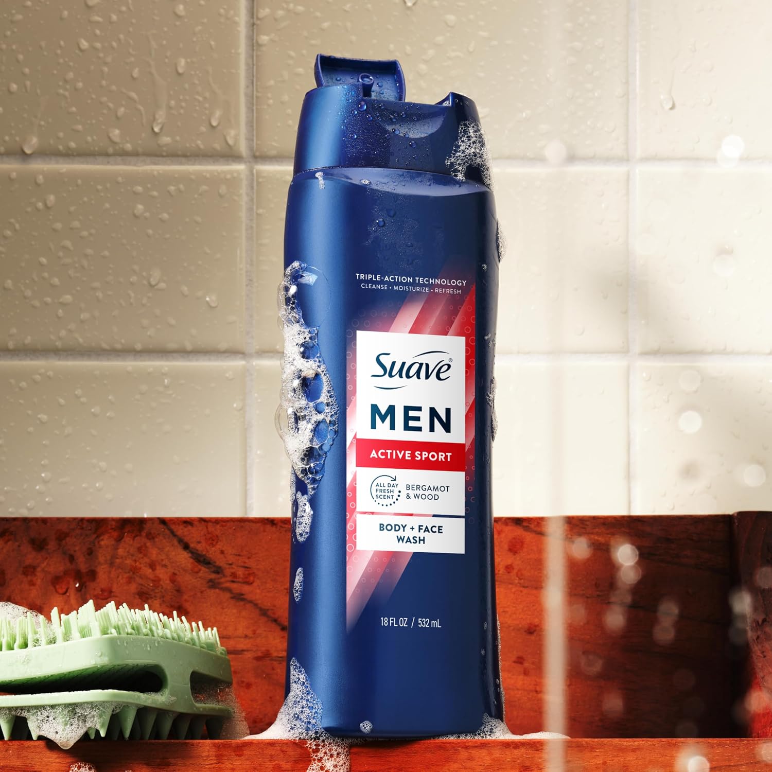 Suave Men Moisturizing Body & Face Wash