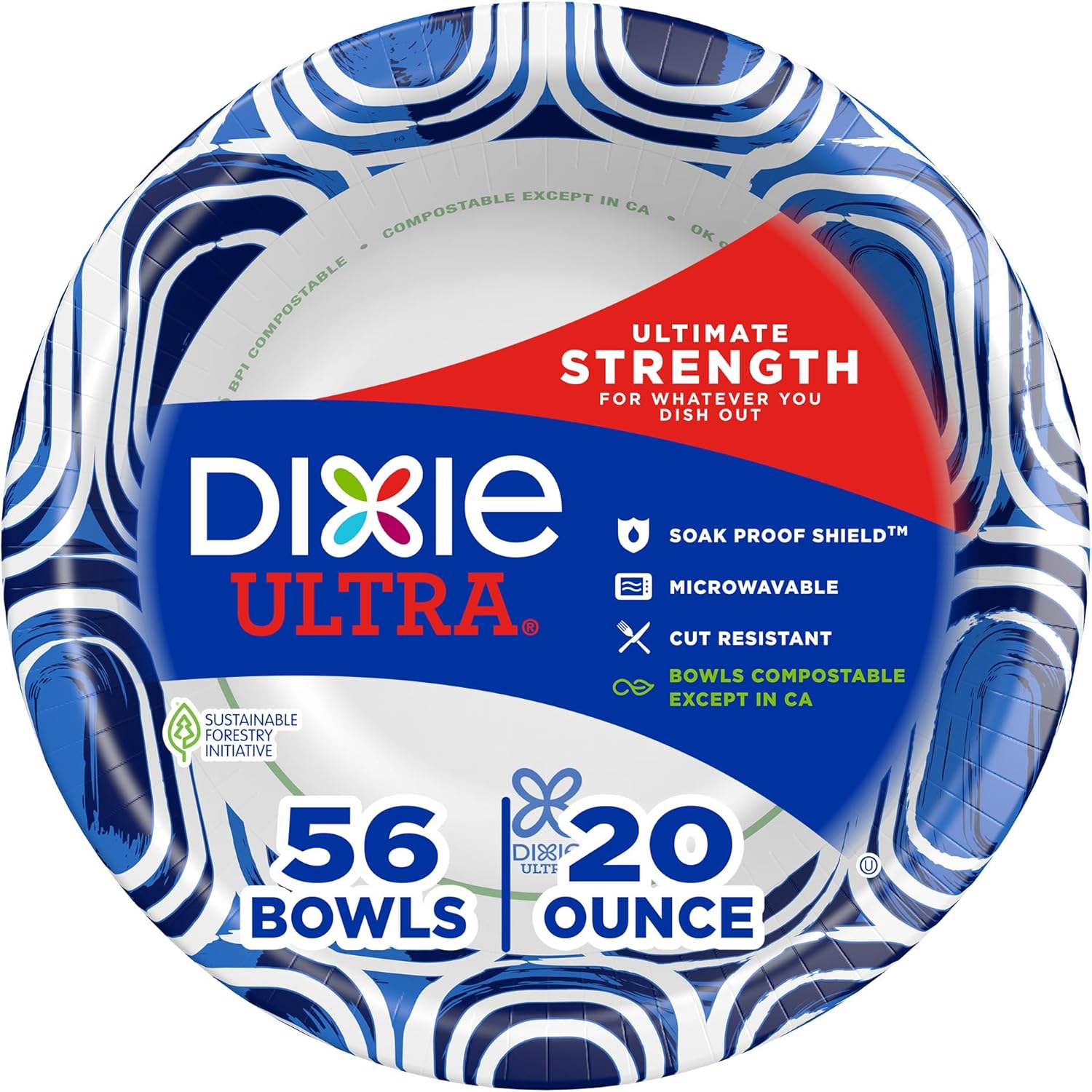 56 Count Paper Bowls